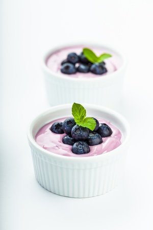 Blueberry yogurtの写真素材
