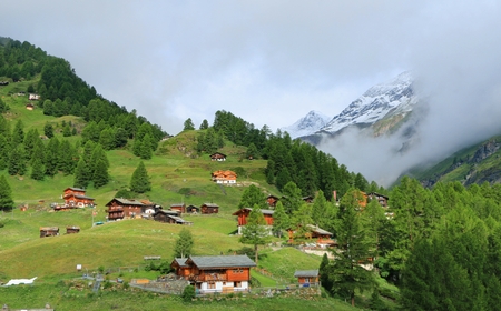 The Switzerland landscape on summer season