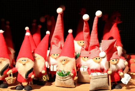 The Santa Claus Doll Souvenir in Finlandの写真素材