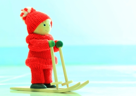 The Santa Claus Doll Souvenir in Finlandの写真素材