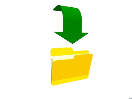 download folder on white background