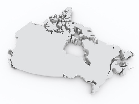 Canada 3d mapの写真素材