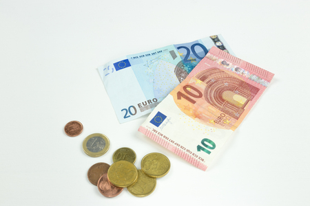 International currencies background. Money from different countries: dollars, euros rublesの写真素材