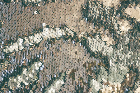 Beautiful sequin texture with divorces that looks like fishの写真素材