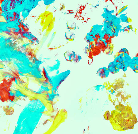 abstract oil paint texture on canvas, backgroundの写真素材