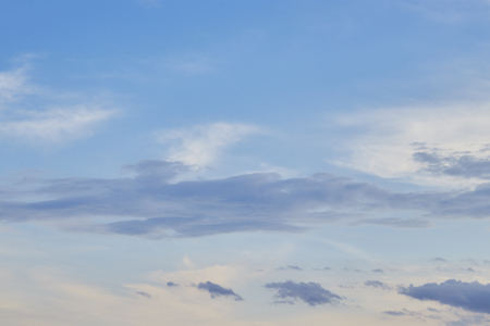 Sunset sky background,Nature concept background,Beautiful Twilight sunset sky with tiny clouds,の写真素材