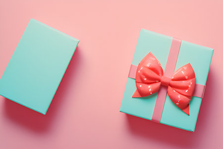 Greeting card with gift boxes, Womens Day, holiday card for March 8, Mothers Day, Valentines Day, generative aiの写真素材