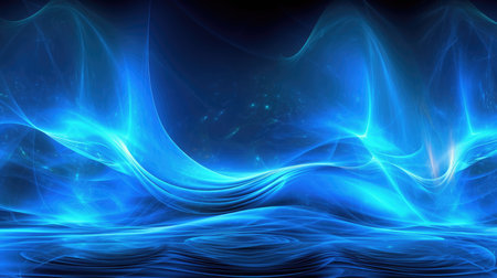 Sound neon wave illustration , neon waves, generative aiの素材