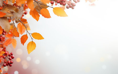 Autumn background with yellow leaves. Colorful autumn foliage. beginning of autumn.の素材