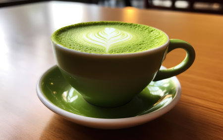 Healthy matcha green tea, a popular Japanese drink for human health. healthy drinks.の素材