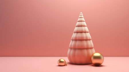 Merry Christmas and Happy New Year festive composition. Christmas background winter nature, holiday design. Abstract Christmas card.の素材