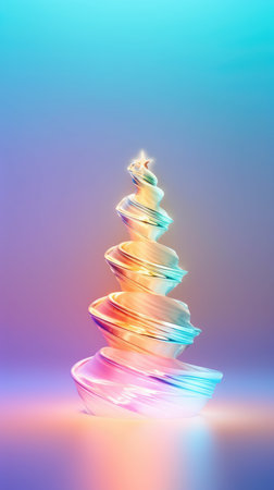 Merry Christmas and Happy New Year festive composition. Christmas background winter nature, holiday design. Abstract Christmas card.の素材