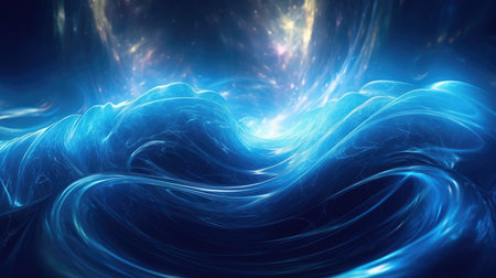 Sound neon wave illustration , neon waves, sound vibrations, neon color. generative aiの素材
