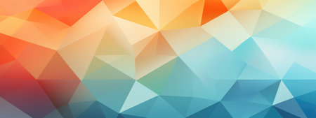 A Vibrant Kaleidoscope of Colorful Triangular Shapes Creating a Mesmerizing Geometric Backgroundの素材