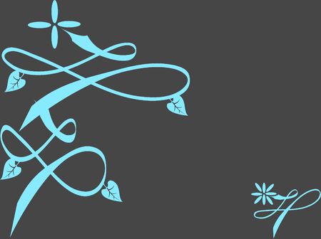 Floral stickerの写真素材