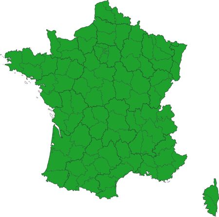 France mapの写真素材