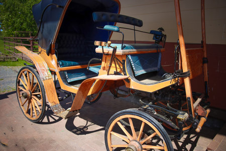 Carriage for horse harness for the nobilityの写真素材