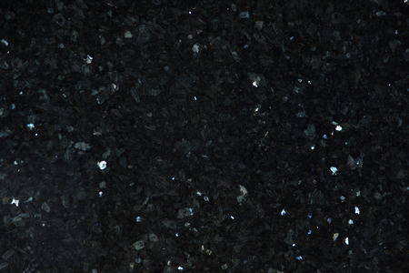 Natural granite of black color with bright sparkles is called Emerald Pearl.の写真素材