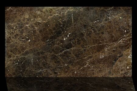 Large slab natural marble brown Emperador Dark.の写真素材