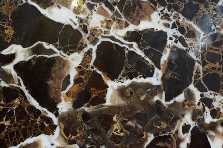 Natural marble brown with white veins is called Emperador Gold.の写真素材