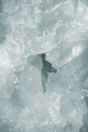 A piece of white crystal clear crystal with growing crystals.の写真素材
