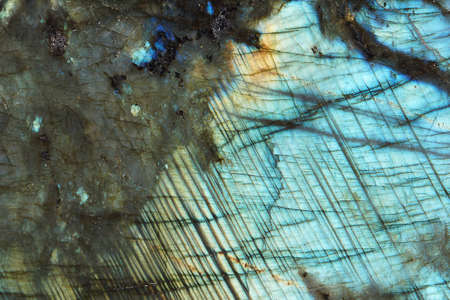 A fine piece of lapis lazuli stone with a polish on the right side.の写真素材