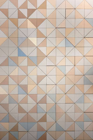 Background of many triangles in postel tones.の写真素材