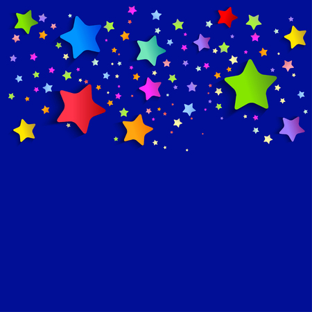 A background with bright stars. vector illustrationのイラスト素材