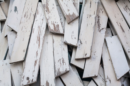 Background of white boards crooked arrivalの写真素材