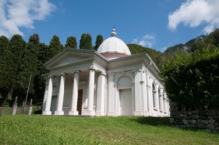 Typical Italian small church - Vicenza, Italyの写真素材