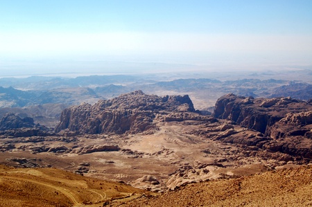 The desert near Petra (Jordan)の写真素材