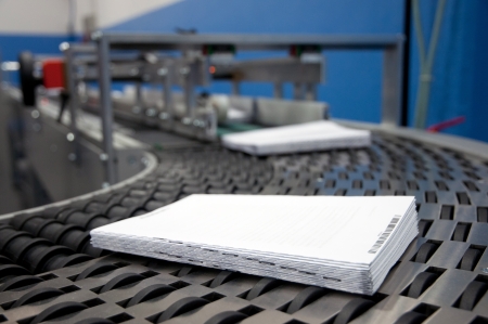 Print shop  press printing  - Finishing line