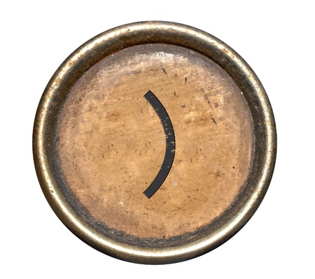 Font consisting of keys of a typewriterの写真素材