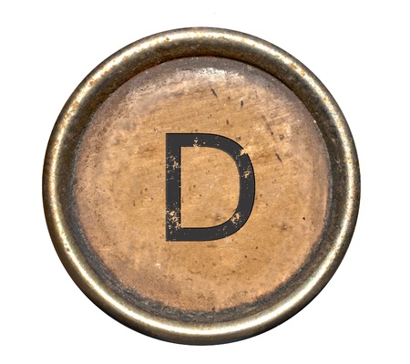 Font consisting of keys of a typewriterの写真素材