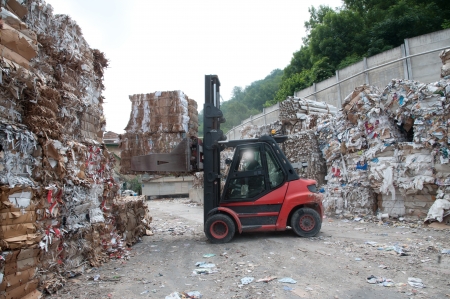 Paper and pulp mill - Waste paperのeditorial素材