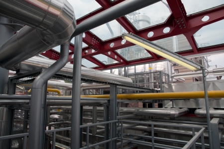 Paper and pulp mill - Cogeneration plantの写真素材