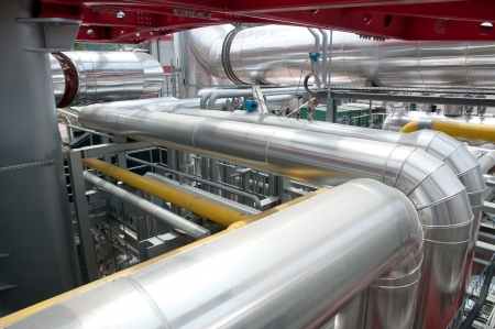 Paper and pulp mill - Cogeneration plantの写真素材
