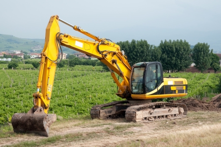Hydraulic crawler excavatorの写真素材