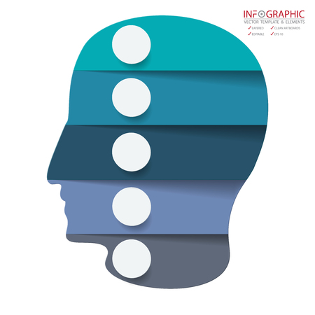 Vector abstract element infographics option. Design for business or finance template layout.のイラスト素材