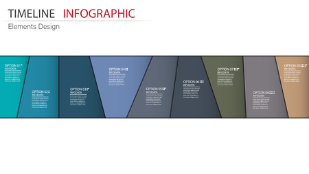 Vector abstract element timeline infographics. Design for business or finance template layout, brochure, workflow, information or presentation and other. Can add infodata and icon. Abstract 3D vector.のイラスト素材