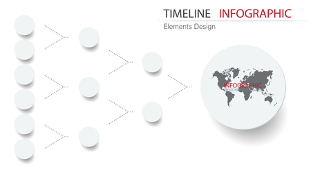 Vector abstract element timeline infographics. Design for business or finance template layout, brochure, workflow, information or presentation and other. Can add infodata and icon. Abstract 3D vector.のイラスト素材