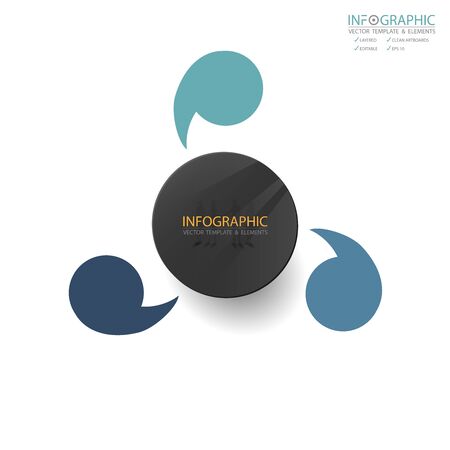 Vector abstract element infographics 3 step. Design for business finance template layout, brochure, workflow, information or presentation and other. Infographics timeline path. Abstract 3D vector.のイラスト素材
