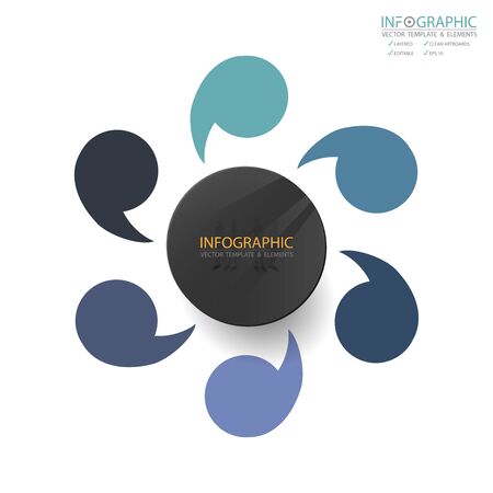 Vector abstract element infographics 6 step. Design for business finance template layout, brochure, workflow, information or presentation and other. Infographics timeline path. Abstract 3D vector.のイラスト素材