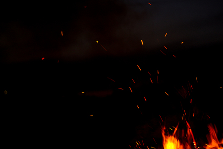 Sparks of fireの写真素材