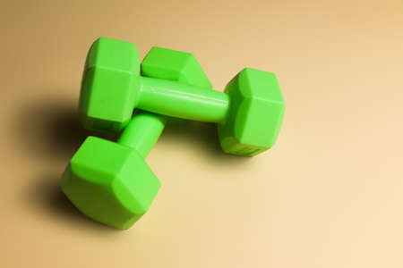 rubber bands on a nude background, sports healthの写真素材