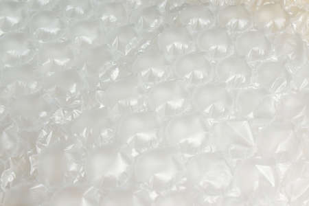 Air bags for packaging. Delivery from the online store in a box is well-packed, plastic pillows, plastic with air to protect products inside the air bag. Good packの写真素材