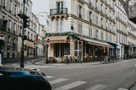 Paris, France. The architecture of the city and streets, beautiful houses and the city. postcardの写真素材