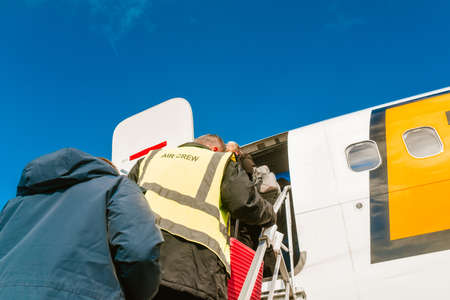 France. Paris. 10/03/2022. Buzz plane at the airport. Airplane getting ready to take off People are landingのeditorial素材