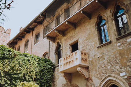 Italy. Verona. 07/09/2022 Juliet's house in Verona, Italy. Romance and loveの写真素材