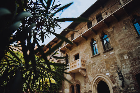 Italy. Verona. 07/09/2022 Juliet's house in Verona, Italy. Romance and love